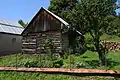 Traditional wooden barn in Palota