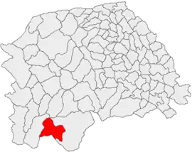 Location in Suceava County