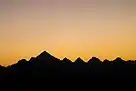 Panchchuli Peaks, as viewed from Munsiyari