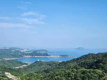 Panoramic view from the balcony table of A-MEI Tea House