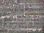 Commemorative inscription in the Panthéon of Paris.