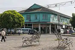 Colonial-era shoplots in Papar town