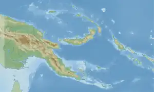 Steffen Strait is located in Papua New Guinea