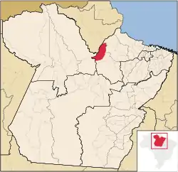 Location in the State of Pará