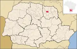 Location in Paraná  state