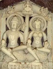 Parents of Tirthankara or Yaksha/Yakshi, Chandella period, shrine 10