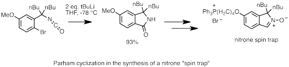 Parham cyclization in MitoSpin