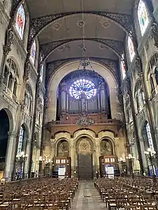 The grand organ over the west entrance of the nave