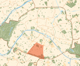 Location within Paris