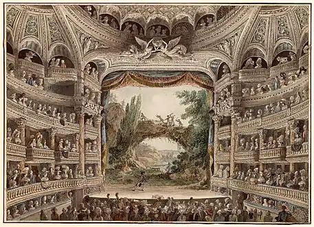 Auditorium of the Salle Richelieu(as designed by Louis)