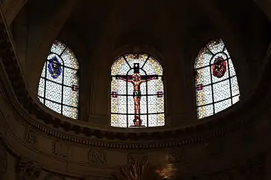 Upper windows of the choir