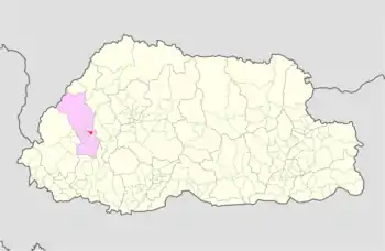 Location of Hungrel Gewog