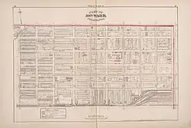 Street plan of the Christian Street Historic District as it was in 1876