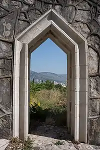 Entrance to the upper, sixth terrace