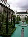 The Patio and the Andalusian Garden with jets of water.