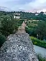 Path of the Roman aqueduct before the road construction.