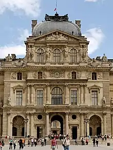 Pavillon Sully at the eastern end of the Cour Napoleon