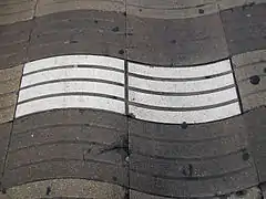 Pavement of La Rambla.