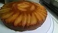 Pear upside-down cake