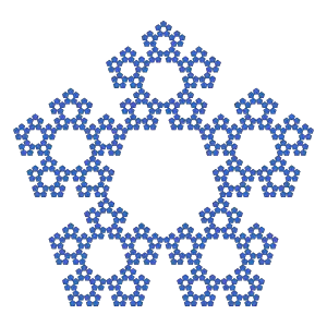 4th iteration, without center pentagons