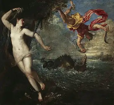 Titian's Perseus and Andromeda, 1554–1556, features in Iris Murdoch's 1978 novel The Sea, The Sea.