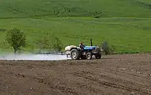 Image 39Pesticide application for chemical control of nematodes in a sunflower planted field. Karaisalı, Adana - Turkey. (from Agricultural safety and health)