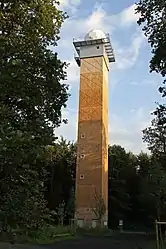 Truncated icosahedral radome on a weather station