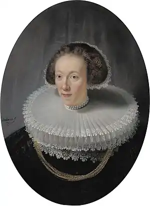 Portrait of Petronella Buys, 1635 wife's pendant of the Lucasz (private collection)