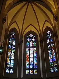 Stained glass in the Imperial Mausoleum