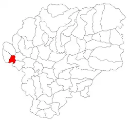 Location in Bistrița-Năsăud County