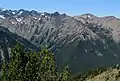 East aspect centered, from Marmot Pass. The Needles in upper left.