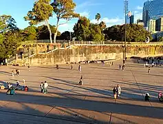 Steps leading up to the Domain.