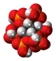 Space-filling model of phytic acid