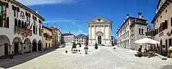 Center of Mel with Town hall and church