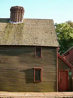 Back side of the Pickman House taken from Charter St.