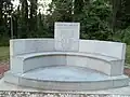 Memorial to the families of the Pigeon Roost attack, located next to the Sassafras tree.