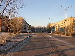 A street in Pitkyaranta