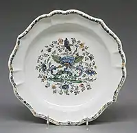 Maiolica plate, c. 1750