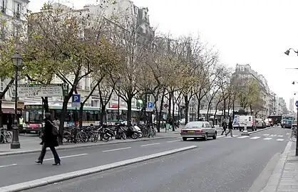 The beginning of the Rue de Rivoli, from its intersection with the Rue de Sévigné