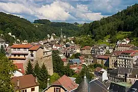 A general view of Plombières-les-Bains