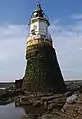 The damaged lighthouse in 2016