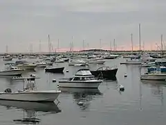 Plymouth Harbor at sunrise