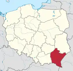 Location within Poland