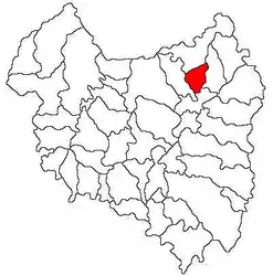 Location in Covasna County