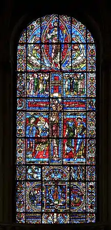 The Crucifixion window of Poitiers Cathedral