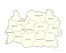 Polba-Dadpur CD block map showing GP areas