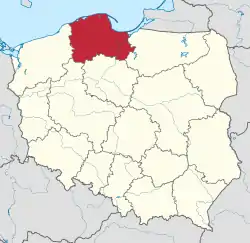 Location within Poland