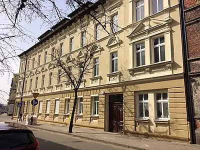 View of the facade on Pomorska