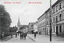 View of Ponarth and the church