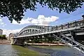 Bridge crossing the right arm of Seine River.